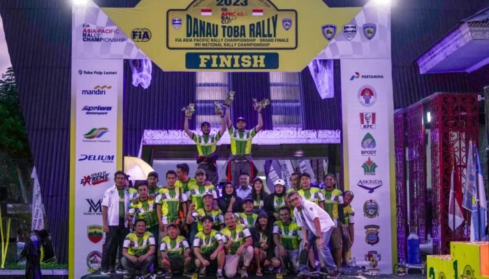 Putra Sumut Juara Kejurnas Danau Toba Rally 2023
