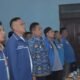 Bupati Dairi Eddy Berutu (baju batik) hadir di acara Rapat Pimpinan Saerah Komite Nasional Pemuda Indonesia Kabupaten Dairi di gedung Pemuda Jalan Pandu, Sidikalang, Jumat (17/11/2023). (seputaranindonesia.com/Sondang Silalahi)