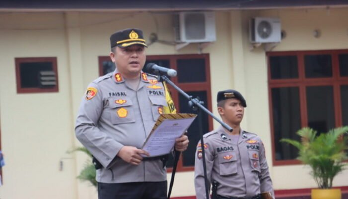 AKBP Faisal Rahmat Pimpin Sertijab Kasat Reskrim, Kapolsek dan Kasihumas Polres Langkat