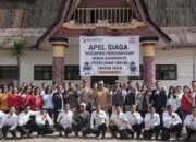 Bupat Dairi Hadiri Apel Siaga Deklarasi Kampanye Damai Bersama Bawaslu&nbsp;