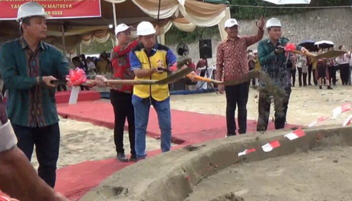 Wong Chun Sen Hadiri Peresmian Pemancangan Pembangunan Kolumbarium Taman Abadi Maitreya