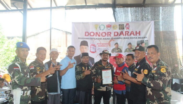 BAS Medan Bersama Haris Kelana Damanik Gelar Donor Darah
