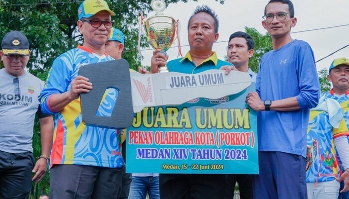 Medan Deli Juara Umum Porkot ke XIV, Insya Allah Cita-Cita Bobby Nasution Jadikan Medan Kota Atlet Terwujud