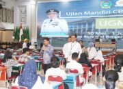 Pj Gubernur Sumut Hassanudi Tinjau UM CBT UGM Serta Beri Motivasi 1.215 Peserta