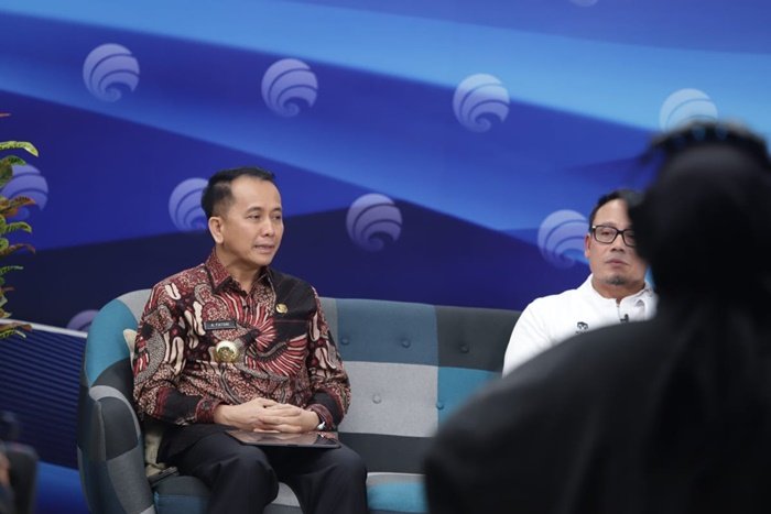 Penjabat (Pj) Gubernur Sumatera Utara (Sumut) Agus Fatoni optimis penyelenggaraan Pekan Olahraga Nasional (PON) XXI Aceh-Sumut 2024 berjalan sukses. Hal itu disampaikannya pada Dialog Forum Merdeka Barat 9, dalam rangka PON XXI Aceh-Sumut, di Jakarta, Senin (29/7/2024). (seputaranindonesia.com/Istimewa)