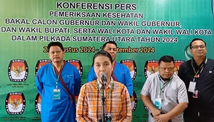 Tes Kesehatan Bapaslon Pilkada Medan 2024 Tuntas, KPU Medan: Kami Tunggu Hasil Pemeriksaan