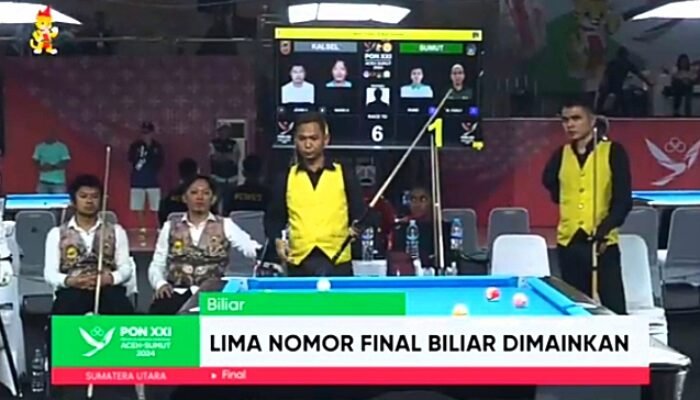 Sengit, Sumut Raih Emas Pertama Cabor Biliard Setelah Kalahkan Tim DKI Jakarta