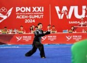 Tim Atlet Wushu Sumut Persembahkan Emas Perdana di Ajang Bergengsi PON XXI/2024