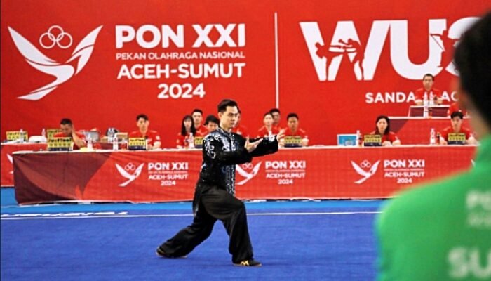 Tim Atlet Wushu Sumut Persembahkan Emas Perdana di Ajang Bergengsi PON XXI/2024