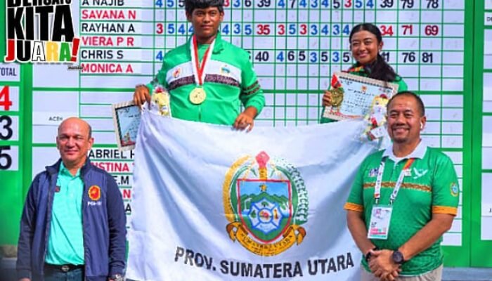Sumut Tambah Medali Emas Pada Pertandingan Golf Nomor Mixed Foursome 