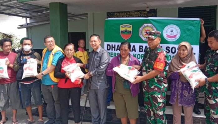 Dharma Bakti Sosial Permabudhi, Tri Dharma dan Koramil Medan Petisah Bagi Ratusan Paket Sembako