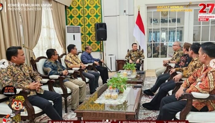 KPU Sumut Gelar Audiensi dengan Pj Gubsu Bahas Kesiapan Pilkada 2024
