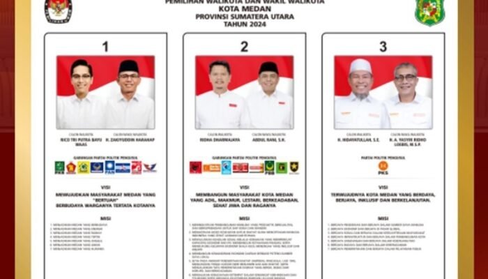 KPU Medan Bakal Gelar 3 Kali Debat Kandidat, Catat Waktunya