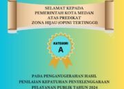 Pemko Medan Raih Opini Tertinggi Penilaian Kepatuhan Penyelenggaraan Pelayanan Publik