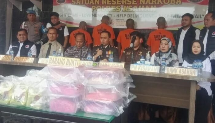 Polisi Asahan Gagalkan Penyelundupan 18 Kg Sabu dan 86.500 Pil Ekstasi di Laut Asahan, Diduga Jaringan Narkoba Internasional