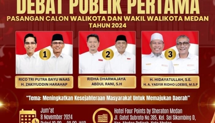 Besok, KPU Medan Gelar Debat Pilkada Perdana, Fokus pada Tema Kesejahteraan