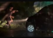 Aksi Heroik Tim Presisi Polrestabes Medan di Tengah Hujan Deras, Selamatkan Pengemudi Mobil yang Tergelincir