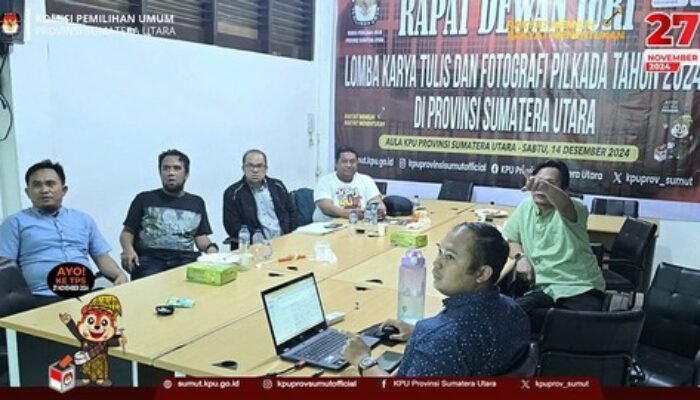 KPU Sumut Gelar Rapat Dewan Juri Lomba Karya Tulis dan Fotografi Pilkada 2024