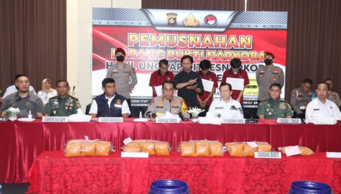 Dua Tersangka Ditangkap, Sabu 50 Kg dari Jaringan Internasional Dimusnahkan
