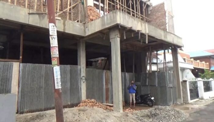 Bangunan 2 Lantai di Medan Perjuangan Diduga Ilegal, Milik Eks Kapolres?