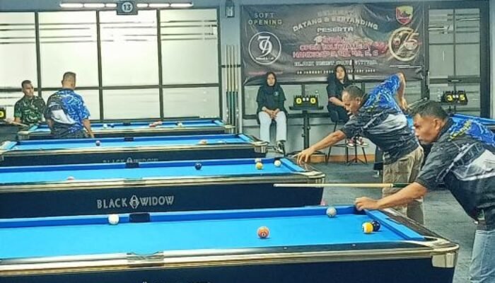 Turnamen Biliar Black Barret HUT Kavaleri: Peltu SAA Amran Sabet Gelar Juara!