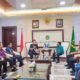 Rico Waas saat menerima kunjungan Direktur Utama PT Bank Sumut Babay Parid Wazdi di Balai Kota Medan, Jumat (14/3/2025). (seputaranindonesia.com/Foto: ist).
