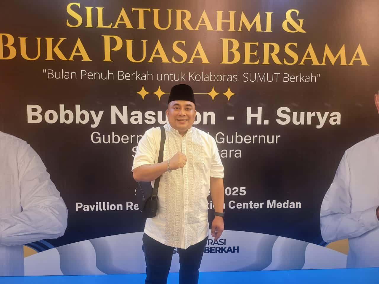 Ketua Tim Advokasi Hukum Pasti Bobby Sumut, Dr. M. Sa'i Rangkuti, SH., MH di Regale Convention Center, Jalan Adam Malik, Medan, pada Sabtu (8/3/2025). (seputaranindonesia.com/Foto: Ist).