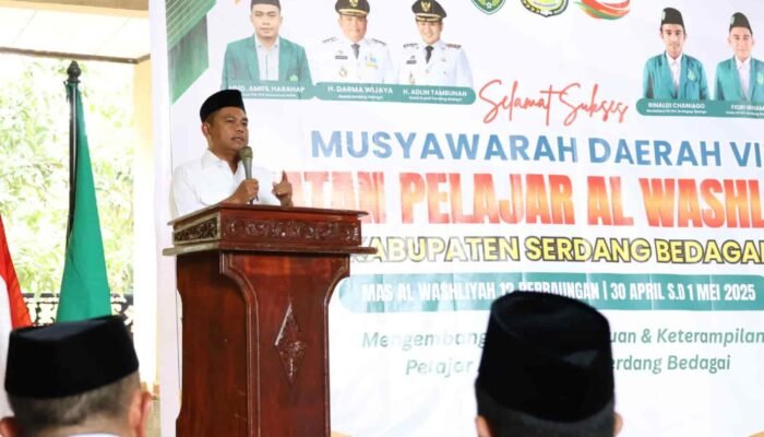 Bangkitkan Jiwa Pemimpin! Bupati Sergai Tantang Pelajar Al-Washliyah Bangun Daerah Lewat Organisasi