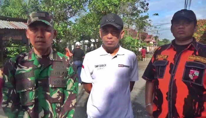 Ketua Guntur Syahputra Komandoi Lebih 200 Kader PP Medan Denai Dukung Gotong Royong Medan Berkah Bersama Pemerintah dan TNI