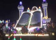 Ribuan Obor Penuhi Desa Klambir V, Takbir Akbar Gagasan Wagirin Arman Kembali Semarak