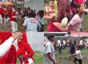 Gelak Tawa Pecah, Emak-Emak Nyaris Terjungkal di Tarik Tambang HUT RI ke-80 Medan Denai