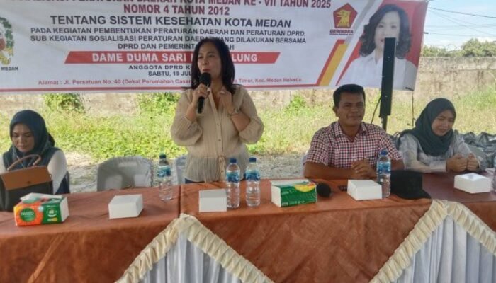 Dame Duma Ajak Warga Helvetia Lengkapi Administrasi Kependudukan untuk Akses Layanan Kesehatan Gratis
