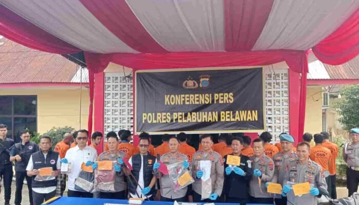 Polres Belawan Tegas Berantas Kriminalitas, 19 Tersangka Berhasil Diringkus