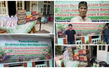 Posko Mahasiswa Sumut Kumpulkan Sembako untuk Korban Banjir Medan