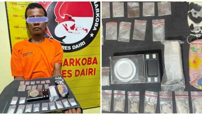 Polres Dairi Amankan Pria Bawa Sabu 13,25 Gram, Polisi Telusuri Asal Barang