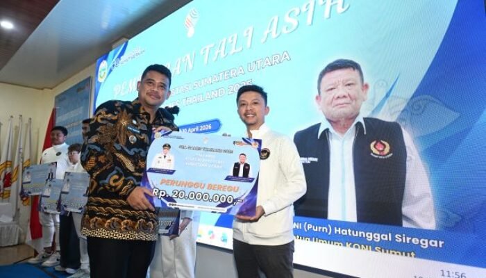 Bobby Nasution Serahkan Bonus Atlet SEA Games 2025, Kontingen Sumut Raih 30 Medali di Thailand