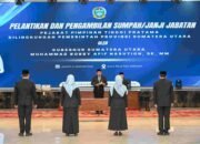 Gubernur Sumut Resmi Lantik Empat Eselon II, Pemulihan Pascabencana Jadi Prioritas
