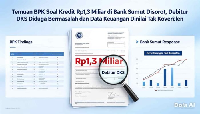 Temuan BPK Soal Kredit Rp1,3 Miliar di Bank Sumut Disorot, Debitur DKS Diduga Bermasalah dan Data Keuangan Dinilai Tak Konsisten