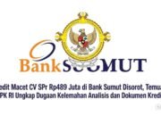 Kredit Macet CV SPr Rp489 Juta di Bank Sumut Disorot, Temuan BPK RI Ungkap Dugaan Kelemahan Analisis dan Dokumen Kredit