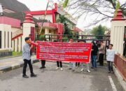 Aksi di Polda Sumut, PB PALU Desak Polisi Usut Dugaan Perusakan Lahan Warga Paluta