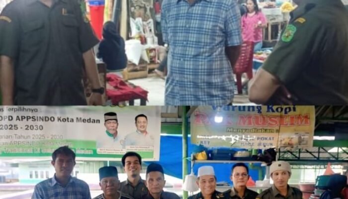 Eko Afrianta Sitepu Tinjau Pusat Pasar Medan, Serap Aspirasi Pedagang Bersama APPSINDO